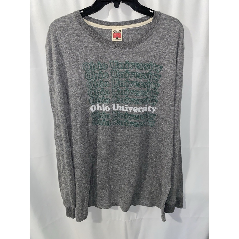 Homage Ohio University Bobcats Long Sleeve Shirt XXL